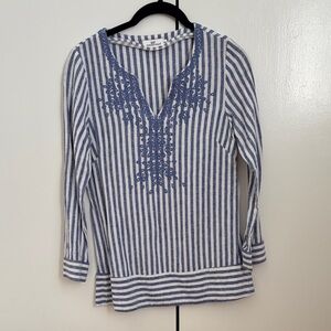 Vineyard Vines Blue and White Striped Tunic